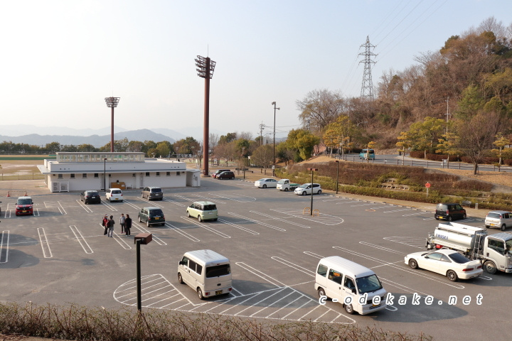 揚倉山健康運動公園の駐車場