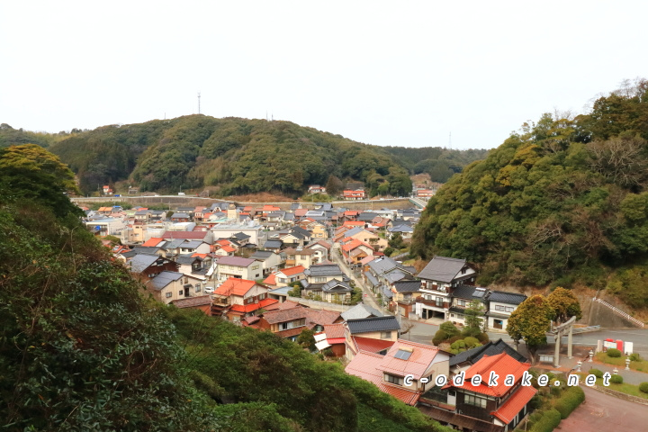 三隅市街の眺め