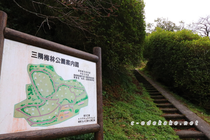 三隅梅林公園案内図